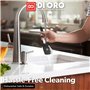 DI ORO® - Série Chef - Spatules de cuisine en silicone et acier inoxydable - Résistantes à la chaleur à 315 °C - Meilleures spat