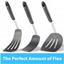 DI ORO® - Série Chef - Spatules de cuisine en silicone et acier inoxydable - Résistantes à la chaleur à 315 °C - Meilleures spat