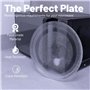Europart Plaque tournante en verre pour micro-ondes, profil plat, 245 mm