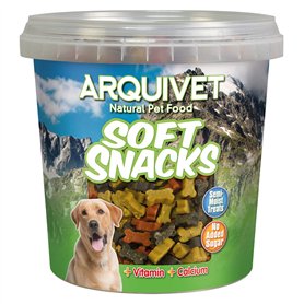 ARQUIVET Soft Snacks Petits os mix 800 g - Snacks pour chiens en forme d'os - Récompenses canines - nourriture complémentaire