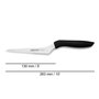Arcos Couteau de Cuisine Multiusages - Lame Dentelée 13 cm Acier Inoxydable NITRUM - Manche Léger et Résistant - Série Niza