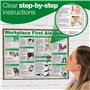 instructions de premiers secours sur le lieu de travail (français non garanti)