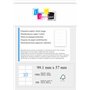 1000 étiquettes 99.1 mm x 57 mm - planche de 10 étiquettes - autocollantes - 100 feuilles A4 - -Marque UNIVERS GRAPHIQUE REF UGE