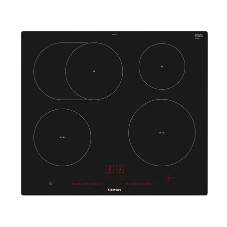 Siemens EH601LFC1E plaque Noir Intégré (placement) Plaque avec zone à induction 4 zone(s)