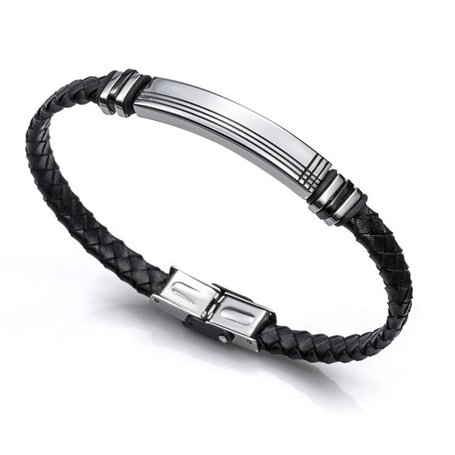 Viceroy – 5015598 – Bracelet Fashion Acier Inoxydable Cuir 21.5 cm – 6300p01010
