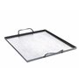 ALL'GRILL Bac à barbecue en acier inoxydable avec 2 poignées 31 x 27 x 1 cm