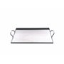 ALL'GRILL Bac à barbecue en acier inoxydable avec 2 poignées 31 x 27 x 1 cm