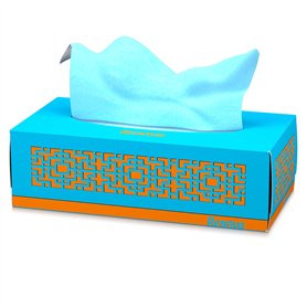 Renova mouchoirs faciales Red Label bleues – 80 mouchoirs