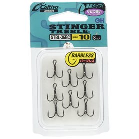 Owner Stinger Hameçons triples sans ardillon STBL-36BC pour la pêche (#10)