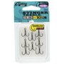 Owner Stinger Hameçons triples sans ardillon STBL-36BC pour la pêche (#10)