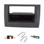 tomzz Audio 2414-025 Cache-radio compatible avec Fiat Stilo 2001-2008 version professionnelle montage à vis avec compartiment de