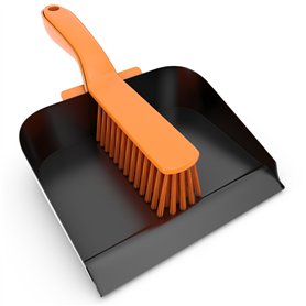 Workforce Poussière en métal Robuste et Brosse à Main en PVC Souple