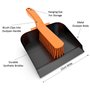Workforce Poussière en métal Robuste et Brosse à Main en PVC Souple