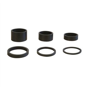 6 pcs Poids léger UD Carbon Noir Mat Casque entretoises 1 1/20