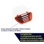 Dapetz® Set de 5 Extracteurs de Vis, Boulons et Écrous Cassés – Outil Haute Résistance pour Retirer les Vis, Boulons et Écrous E