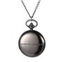 JewelryWe Montre de Poche Ronde Quartz Fantaisie Hippocampe Chiffres Romains Pendentif Collier Alliage pour Homme et Femme Coule