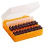 Neolab 2 1967 Neobox 100 Boîtes de rangement empilables en polypropylène pour fioles – 12 mm Transparent