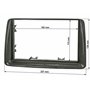 Sound-way - Kit de Montage Autoradio, Façade Cadre de Radio 2 DIN, Adaptateur Compatible avec Fiat Panda (169) 2003-2012
