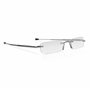 Lunettes de lecture pliantes eye-pocket | Design élégant sans contour avec boîtier de protection gris compact - Disponibles dans
