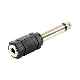 Plugger Adaptateur mini Jack femelle/mâle mono Noir