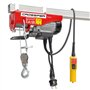 Crossfer PA100 Palan à câble Treuil à câble avec poulie de renvoi capacité de levage 50/100KG hauteur de levage 8 / 4m 230V