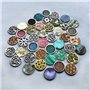 Quiges Plaqué Argent Acier Inoxydable Interchangeable Coin Medaillon Pendentif 25mm Petit