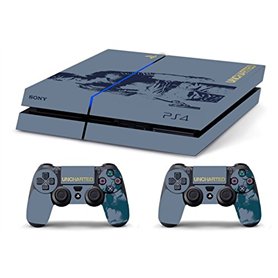 Skin Compatibilité PS4 HD UNCHARTED Edition Limitée COVER DECAL Faceplates et Skin Bleu et Gris Vinyle Personnalisé avec une Car Skin Compatibilité PS4 HD UNCHARTED Edition Limitée COVER DECAL Faceplates et Skin Bleu et Gris Vinyle Personnalisé avec une Car