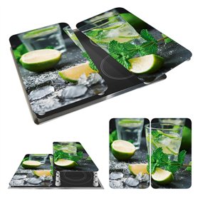 WENKO Plaque de Recouvrement Universelle Mod. Mojito, réglable en hauteur pour tout type de cuisinière, planche à découper et pr WENKO Plaque de Recouvrement Universelle Mod. Mojito