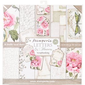 Stamperia Bloc Papier Scrap double Face 10 feuilles 30