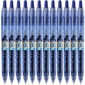 PILOT Lot de 12 Stylos bille encre gel B2P Pointe moyenne 0