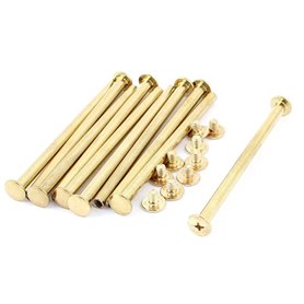 sourcing map 10Pcs Vis Reliure M5x80mm Laitonné Vis Posts Rivet Reliure pour Album Menu sourcing map 10Pcs Vis Reliure M5x80mm Laitonné Vis Posts Rivet Reliure pour Album Menu