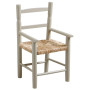 AUBRY GASPARD Fauteuil Enfant en Bois de hêtre Taupe Clair
