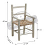 AUBRY GASPARD Fauteuil Enfant en Bois de hêtre Taupe Clair