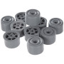Sysfix 2310503 - Boîte de 10 butées pour volet Roulant avec vis et rondelle, Gris