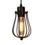 Chrasy E27 Rétro Metal Suspensions Luminaire Cage Vintage Plafonnier Luminaire Cage Lumière Eclairage de Plafond Lustre Pendante