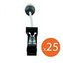 Lot de 25 douilles GU10 céramique avec connecteur AUTOMATIQUE - norme CE