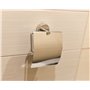 Kapitan Porte-Rouleau pour Papier WC avec Couvercle Mural Auto-adhésif Salle de Bain Acier Inoxydable Fini Poli, fabriqué dans l