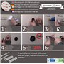 Kapitan Porte-Rouleau pour Papier WC avec Couvercle Mural Auto-adhésif Salle de Bain Acier Inoxydable Fini Poli, fabriqué dans l