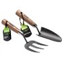 Draper 83776 Heavy Duty Ensemble Truelle et Fourche à Main en Acier Carbone avec poignées en frêne (Lot de 2)