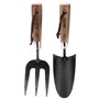 Draper 83776 Heavy Duty Ensemble Truelle et Fourche à Main en Acier Carbone avec poignées en frêne (Lot de 2)