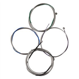 yibuy Argent¨¦ en acier 4/4?JEU DE CORDES pour violoncelle A D G C complet Nickel plaqu¨¦ ball-end