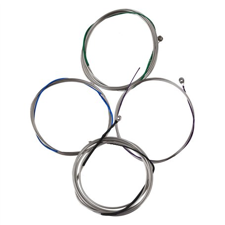 yibuy Argent¨¦ en acier 4/4?JEU DE CORDES pour violoncelle A D G C complet Nickel plaqu¨¦ ball-end