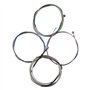 yibuy Argent¨¦ en acier 4/4?JEU DE CORDES pour violoncelle A D G C complet Nickel plaqu¨¦ ball-end