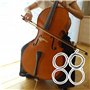 yibuy Argent¨¦ en acier 4/4?JEU DE CORDES pour violoncelle A D G C complet Nickel plaqu¨¦ ball-end