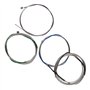 yibuy Argent¨¦ en acier 4/4?JEU DE CORDES pour violoncelle A D G C complet Nickel plaqu¨¦ ball-end
