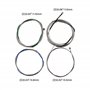 yibuy Argent¨¦ en acier 4/4?JEU DE CORDES pour violoncelle A D G C complet Nickel plaqu¨¦ ball-end