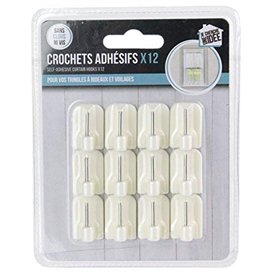 JE CHERCHE UNE IDEE CMDI8622 Lot de 12 Crochets Adhésif