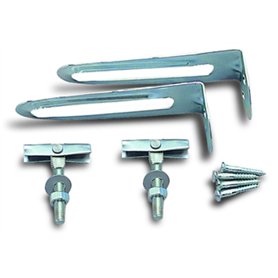 Anzapack 802041J - Jeu d'équerres pour fixation de lavabo