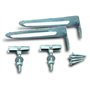 Anzapack 802041J - Jeu d'équerres pour fixation de lavabo