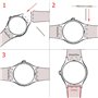 Boucle en acier inoxydable plaqué argent bracelet en caoutchouc de silicone étanche